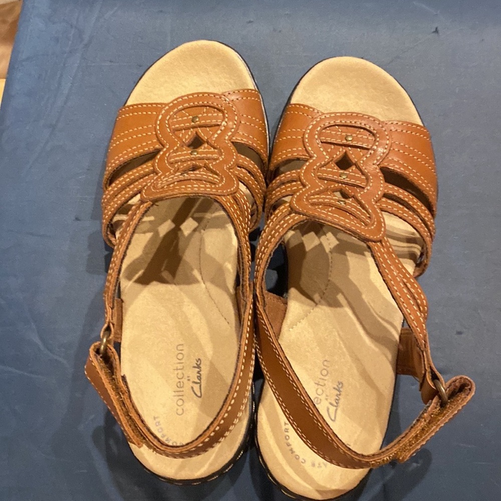 Clarks sandals. Never worn.